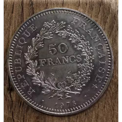 Pièce De 50 Francs En Argent De 1978