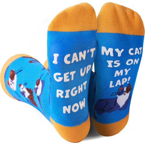 Jgd-Chaussettes De Golf Pour Hommes, Femmes Et Adolescents, Chaussettes Fantaisie Unisexes Pour Noël, Vacances Ou Cadeau D'anniversaire, Bleu, Taille Unique