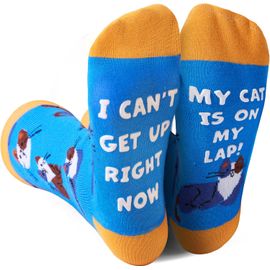 Jgd-Chaussettes De Golf Pour Hommes, Femmes Et Adolescents, Chaussettes Fantaisie Unisexes Pour Noël, Vacances Ou Cadeau D'anniversaire, Bleu, Taille Unique