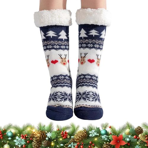 Jgd-Chaussette Chausson, Homme Hiver Chaudes Antidérapantes Chaussette, Chaussettes Thermiques À Motif Animal, Chaussette Noel Hiver Chaude, Pantoufle Thermiques Polaire