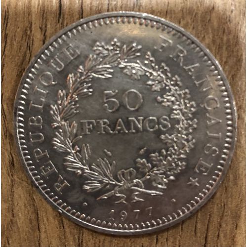 Pièce De 50 Francs En Argent De 1977
