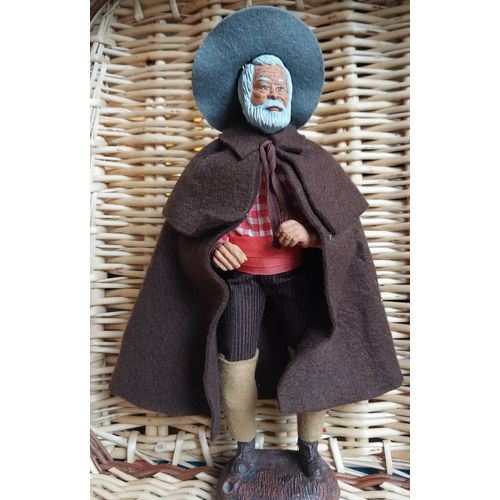 Santon Provençal " Chasseur" Habillé 30cm