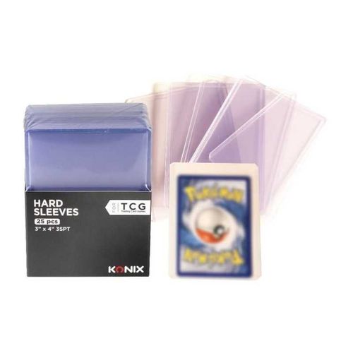 Protège-Cartes Rigide Konix 67 X 92 Mm Pack De 25 Transparent