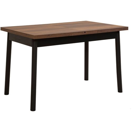 Table à manger Hanah Home OLIVER extensible 120¿153 x 75 x 77 cm Noir
