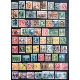 États-Unis Lot De 100 Timbres Oblitérés