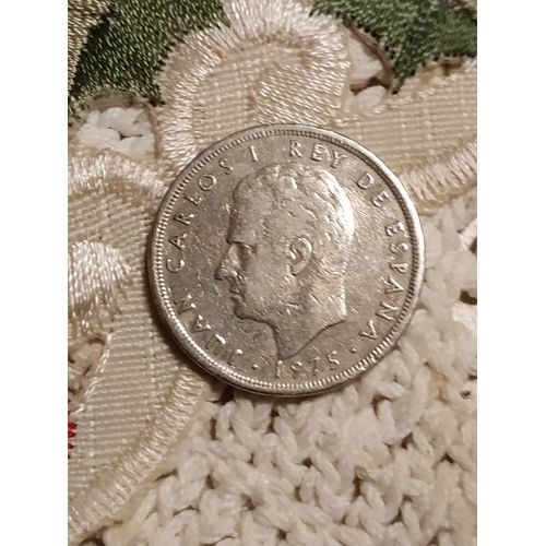 Pièce De Monnaie De 5 Pesetas 1975 Espagne.