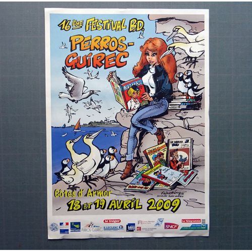 Natacha Walthéry Festival Bd Perros Guirec 2009 Poster