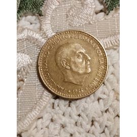 Pièce De 1 Pesetas 1966 Espagne.