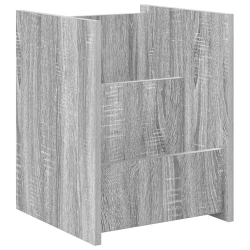 vidaXL Table d'appoint Gris Sonoma 35 x 35 x 45 cm Bois d'ingénierie