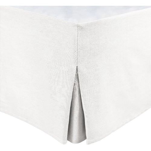 Cache-Sommier Home Linge Passion 160 X 200 Cm +30 Cm Blanc 100% Coton