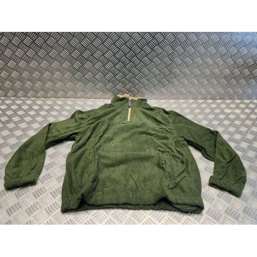 Sweat Pull Polaire De Luxe Kaki Chaud Taille S