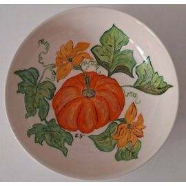 Assiette Creuse De Collection Peinte Et Signée