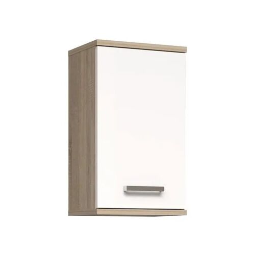 Armoire à suspendre FORTE Veris 1 porte Blanc/Chêne Sonoma 68,8x40,2x29 cm