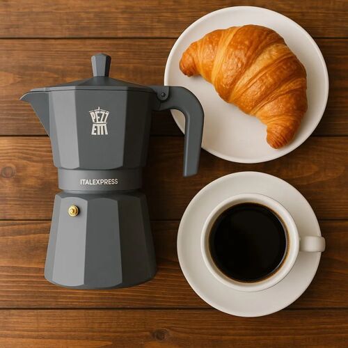 Cafetière Italienne Pezzetti Italexpress 3 Tasses Bleu Mat