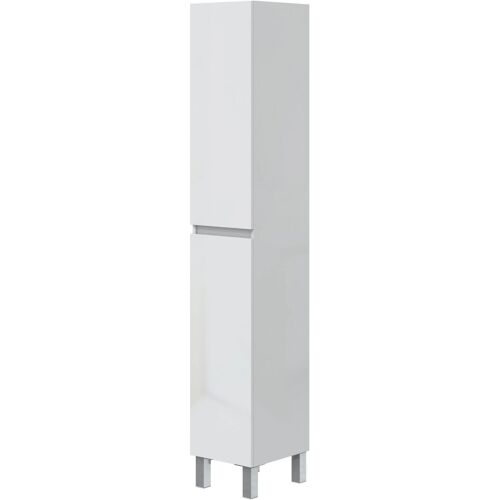 Colonne de salle de bain AUCUNE NEREA305802B Blanc brillant 30 x 35 x 182 cm