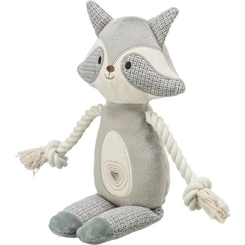 Peluche Raton Laveur - Trixie - 33 Cm - Gris - Jouet Pour Chien - Actif - 28x8x33 Cm