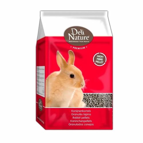 Granulés Pour Lapins - Deli Nature - 4 Kg - Riche En Fibres - Haute Digestibilité - 100% Granulés - Luzerne 47%