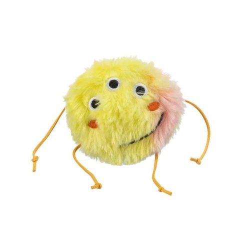 Jouet Pour Chat En Peluche - Trixie - Valériane - 10 Cm - Orange/Jaune - Herbe À Chat - Mastication - Ennui-Buster