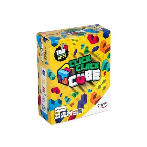 Jeu de société éducatif - Cayro - Click Clack Cube - 7060 - Multicolore - Portable - Cubique - 1 joueur