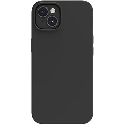 Coque pour téléphone - Muvit - Recycletek - Silicone liquide - Compatible MagSafe - iPhone 14 - Noir