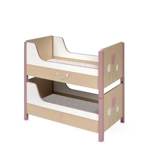 Lits superposés pour poupées - DE CUEVAS TOYS - Convertible en deux lits - Pour poupées jusqu'à 48 cm - 50x28x47 cm