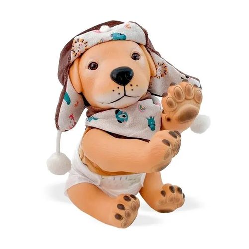 Jouet en peluche chien - Berjuan S.L - Anireal - Multicolore - 19x19x31 cm - Moderne - Plastique - Unisexe - Animaux