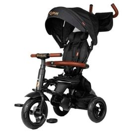 Tricycle Poussette Pour Bébé - Pl Ociotrends - New Rito Star Deluxe - Noir - 32x42x58 Cm - Harnais Rembourré À 5 Points