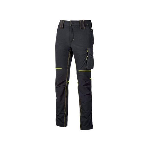 PANTALON DE TRAVAIL LEGER TISSU U4 STRETCH WORLD BLACK CARBON U-POWER de M