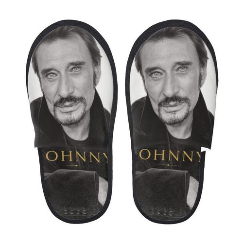 Pantoufles Johnny Hallyday - Collector Taille L 40-45 Livraison Offerte - 24 Modèles Disponibles