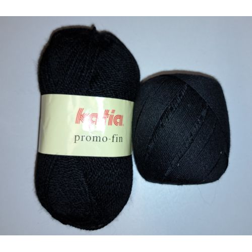 Lot De 2 Pelotes De Laine Noir Katia Promo Fin + Autre Neuves - Coloris Et Matières Variés Katia 100% Acrylique - Aiguilles Ou Crochet Main Ou Machine