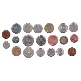 20 Pieces De Monnaie Plusieurs Pays Toutes Differentes En Parfait Etat