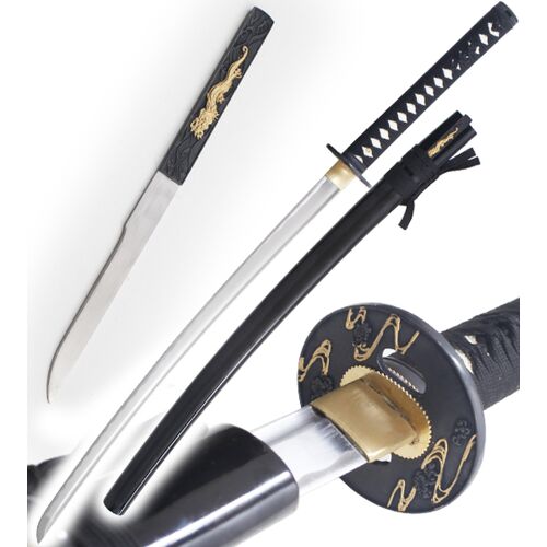 Katana Fudoshin Lame Maru 1045 Epee avec Kozuga K400 Décoration