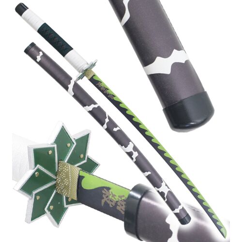 Demon Slayer Katana Sanemi Shinazugawa Epee en Acier Kimetsu No Yaiba Sabre Décoration
