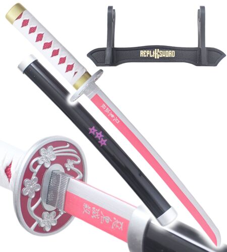 Demon Slayer Mini Katana Kanao Tsuyuri Epee en Bois Kimetsu no Yaiba Sabre - 45cm Décoration