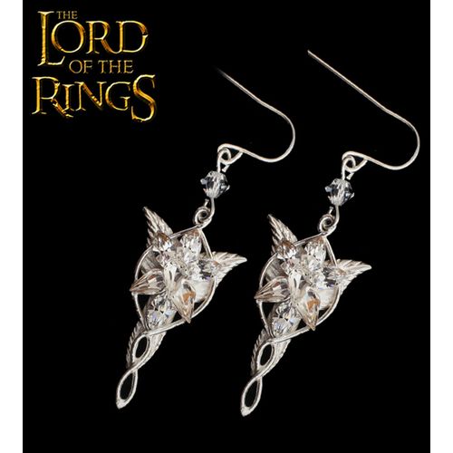 Le Seigneur des Anneaux Boucle d'Oreille Etoile du Soir Arwen Argent Massif Bijou NN2987 Décoration