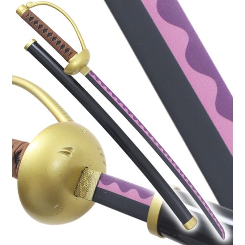 One Piece Sabre Gol D. Roger Epee Pirate Sabre Gold Roger Acier Décoration