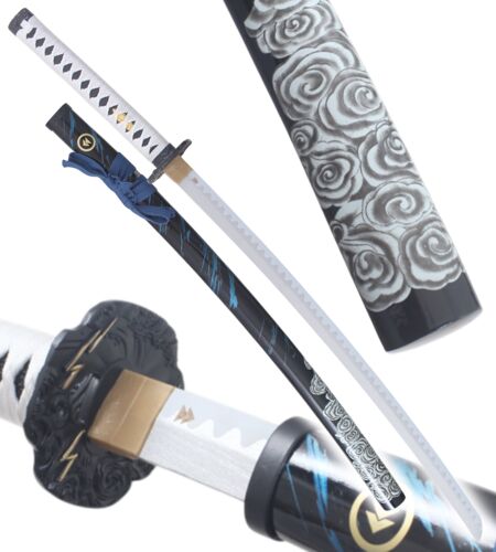 Ghost of Tsushima Katana en Bois Katana Jin Sakai Sabre Epee Replique Bois Cosplay - Lame en Bois Décoration