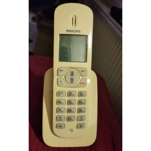Téléphone sans fil Philips CD28X CD28x blanc white complet