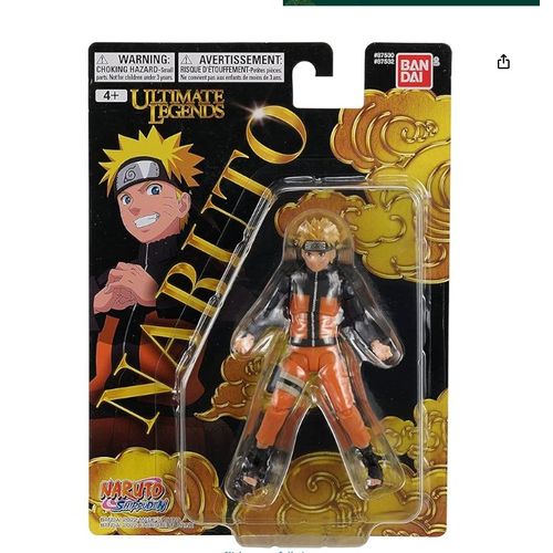 Figurine Bandai Ultimate Legends Naruto | Figurine Naruto Uzumaki Adulte (Anime) | Figurine Naruto De 12 Cm Avec Plus De 15 Points D'Articulation Pour Collectionneurs | Cadeaux Sur Le Thème De L'Anime