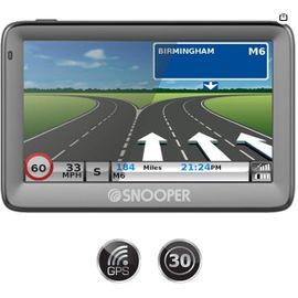 Système de navigation par satellite pour camions Snooper Truckmate EU S5100 avec écran 5 pouces, TMC intégré et cartographie améliorée.