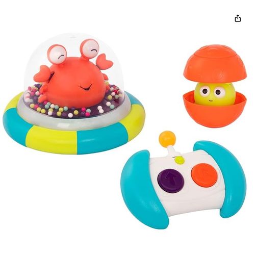 B. - Jouets crabes vaisseau spatial de Battat BX1609Z, multicolores, petits