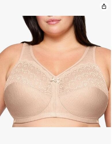 Soutien-Gorge Glamorise Magiclift Anti-Humidité Sans Armatures #1064 Soutien-Gorge À Couvrance Totale Pour Femme (Lot De 1)