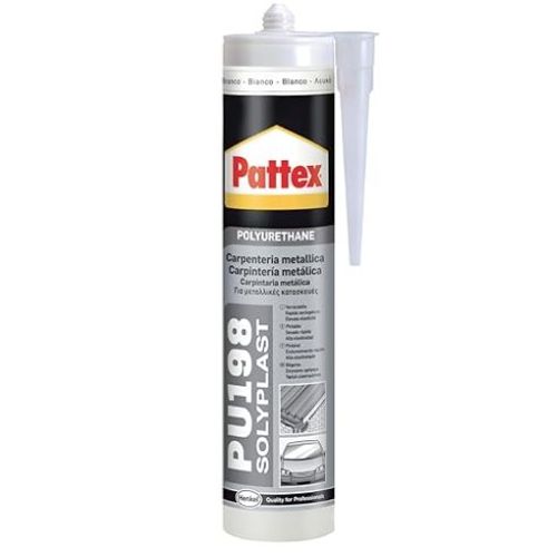 Pattex 1536071 PU 198 Mastic polyuréthane, 310 ml, blanc