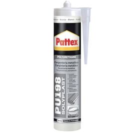 Pattex 1536071 PU 198 Mastic polyuréthane, 310 ml, blanc