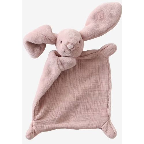 Doudou lapin rose Vertbaudet jouet peluche bébé soft toy cuddle cloth baby bunny