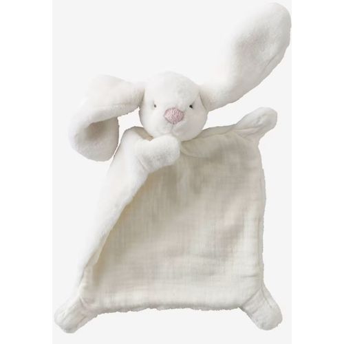 Doudou lapin blanc Vertbaudet jouet peluche bébé naissance plush bunny soft toy baby White 