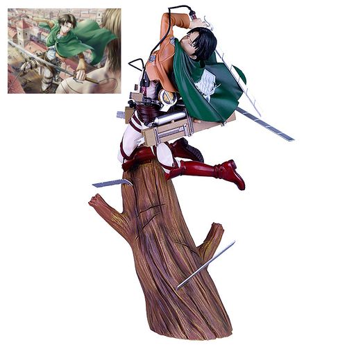 28 Cm Action Figure Anime Attack On Titan Figure Toys Eren Stump Levi Pvc Action Figure Toy Collection Model Doll