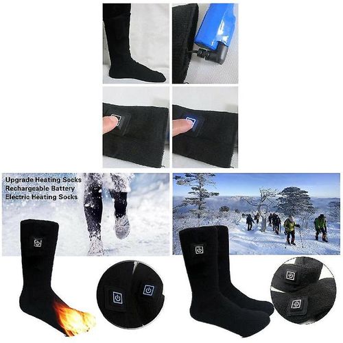 Chaussettes Chauffantes Électriques À Piles Pour Pieds, Chauffe-Pieds D'hiver, Pour Chaussures Et Bottes
