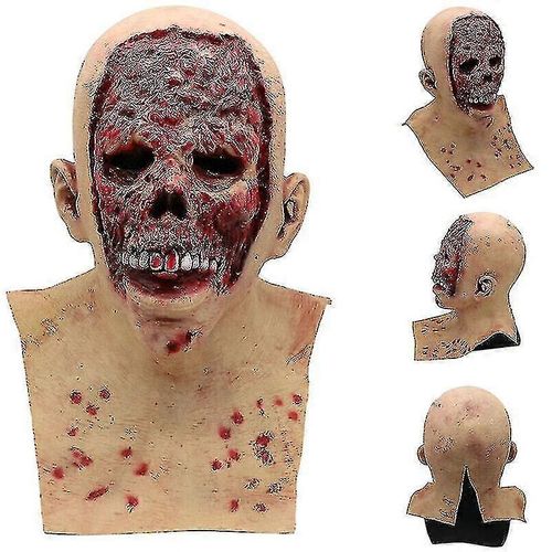 Masque En Latex Effrayant Et Fondant, Accessoire De Déguisement De Zombie Pour Halloween.