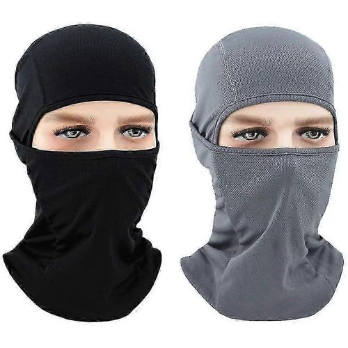 Lot De 2 Masques-Cagoules Noirs Et Gris